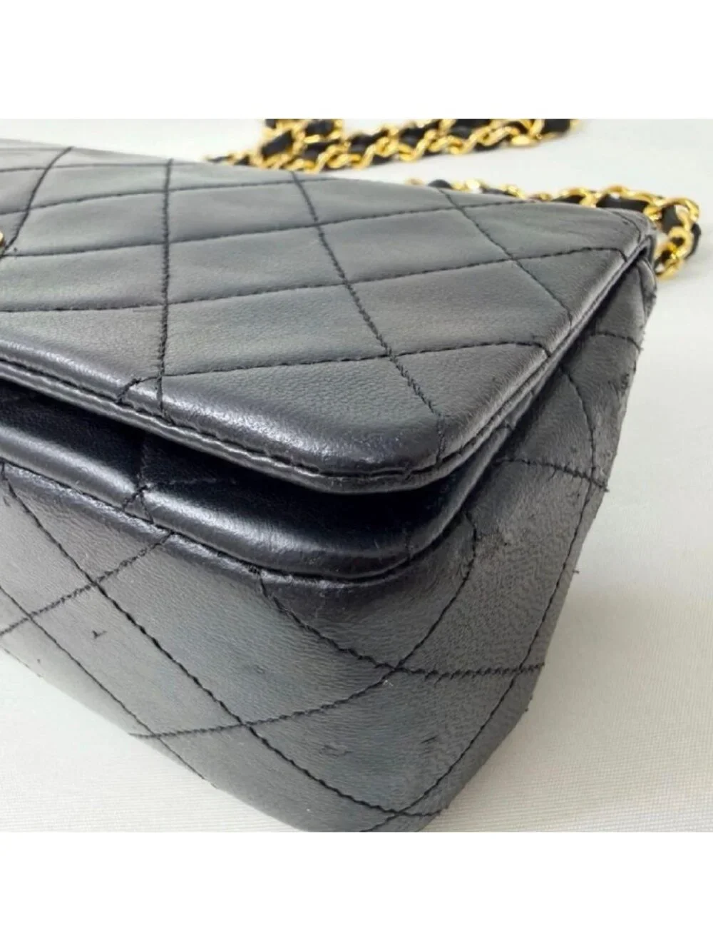 Chanel Lambskin Full Flap Quilted Chain Shoulder